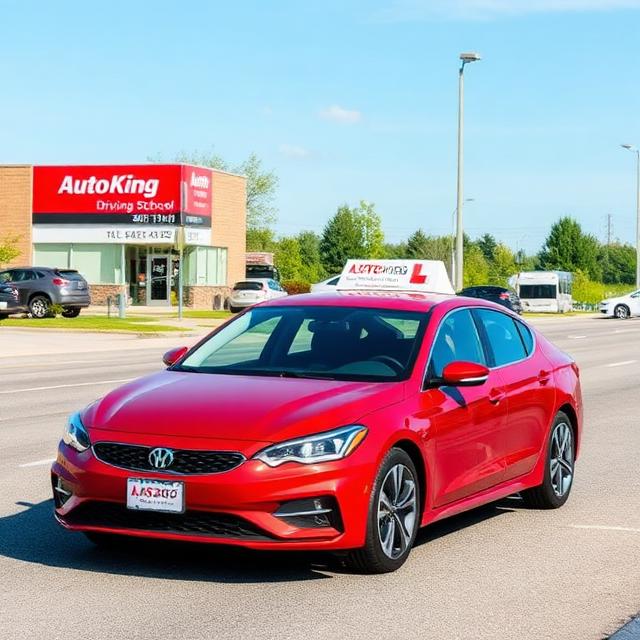 Driving school panel background